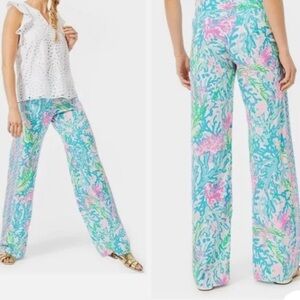 Lilly Pulitzer Lorena Breezy Palazzo Pants Size XXS